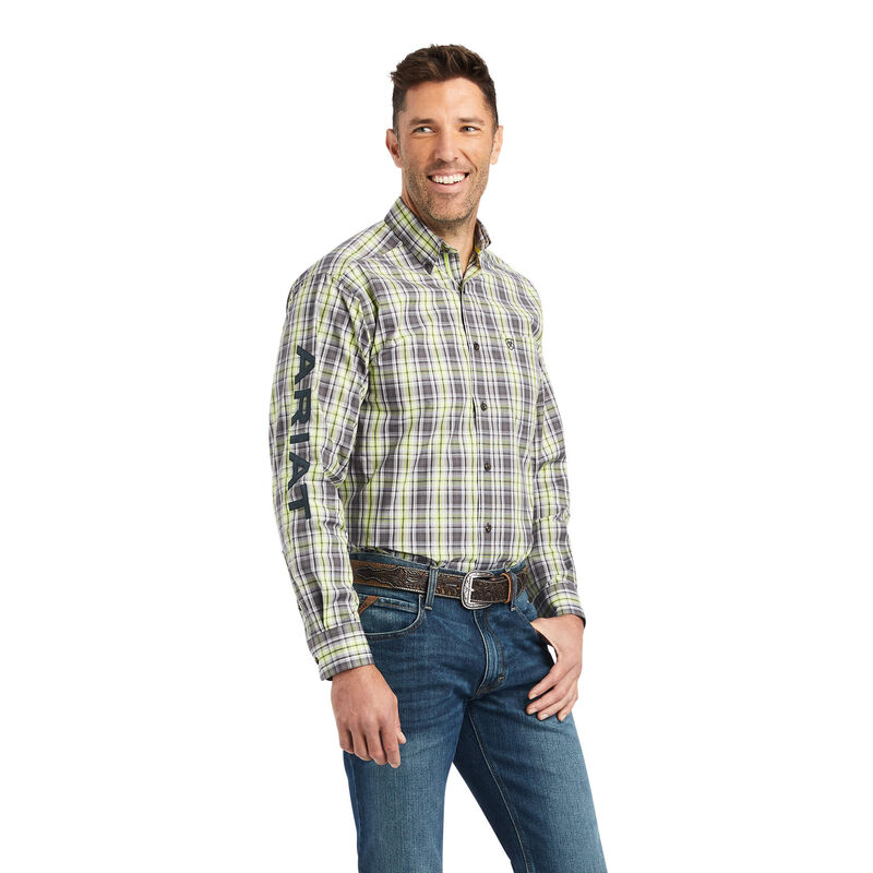 Ariat Hemden Herren - Pro Series Team Mabry Classic Fit Grün/Grau ( DTNAH-3187 )